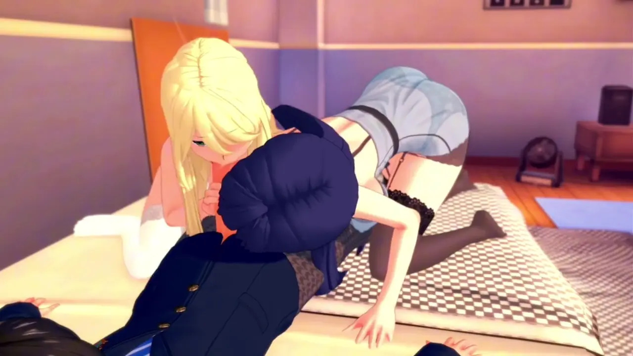 Student fucked two sluts at his home