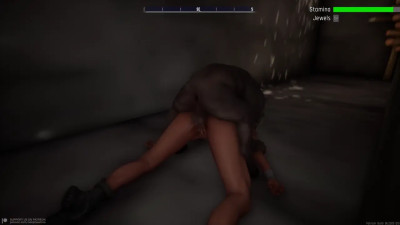 Lara gets it raw in her ass by a Pig