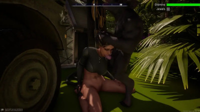 Lara blowjob beast in tactical suit