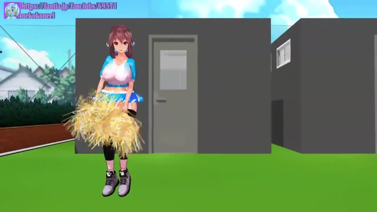Cheerleader Shiori Erotic Dance [All Versions][Nekokoneri]