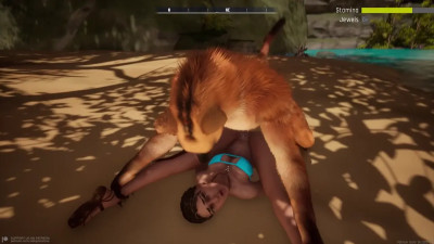 missionary fucked by a long dicked animal