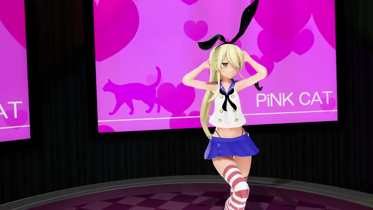 [4kmmd]Shimakaze Pinkcat remake ver