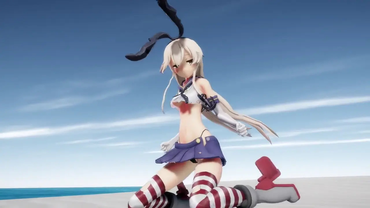 Shimakaze - Butterfly [MMD R18] Dare Demonai