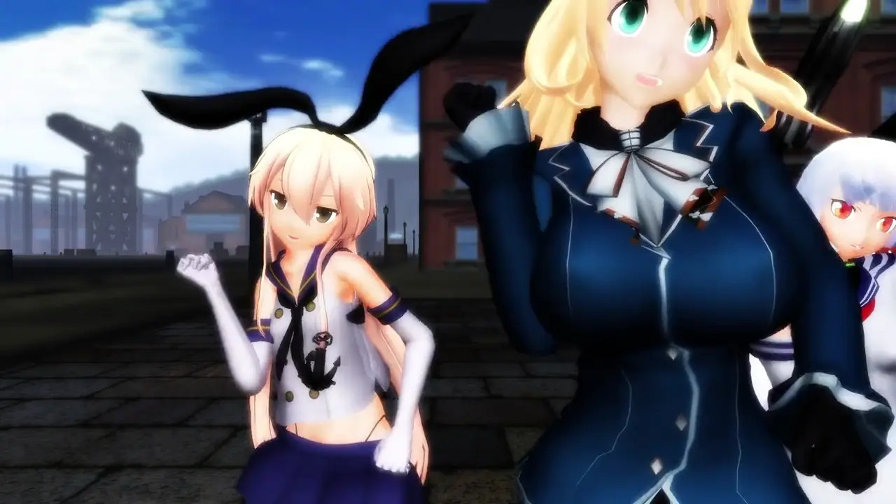 Shimakaze, Atago & Murakumo - Namagoroshi [MMD R18] Dare Demonai