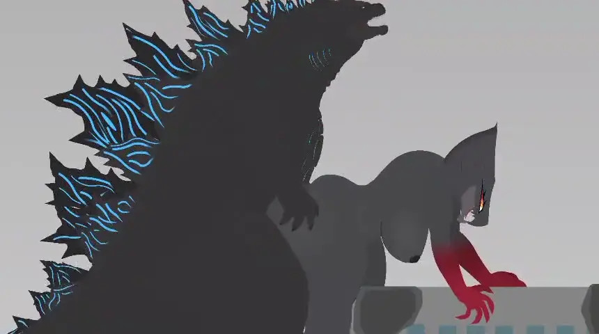 Godzilla fucks one thick female Muto! (Chayason8)