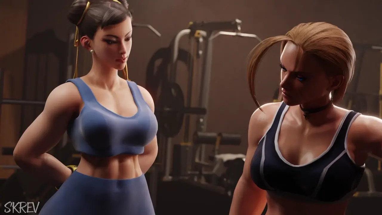 Cammy Gets A Surprise From Chun Li [4K][SKRev]