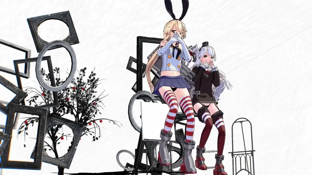 Shimakaze & Amatsukaze - Persecution Complex [MMD R18] NyanyaoMMD