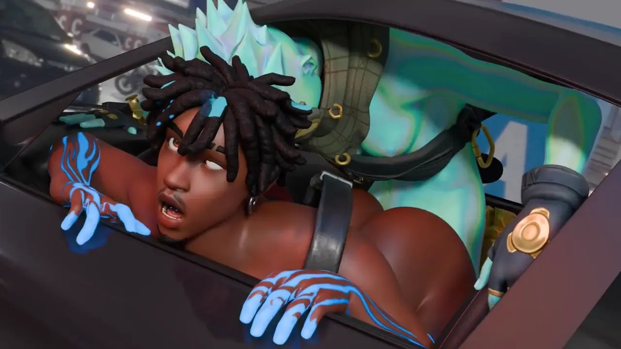 Marvel and Fortnite Car Fuck