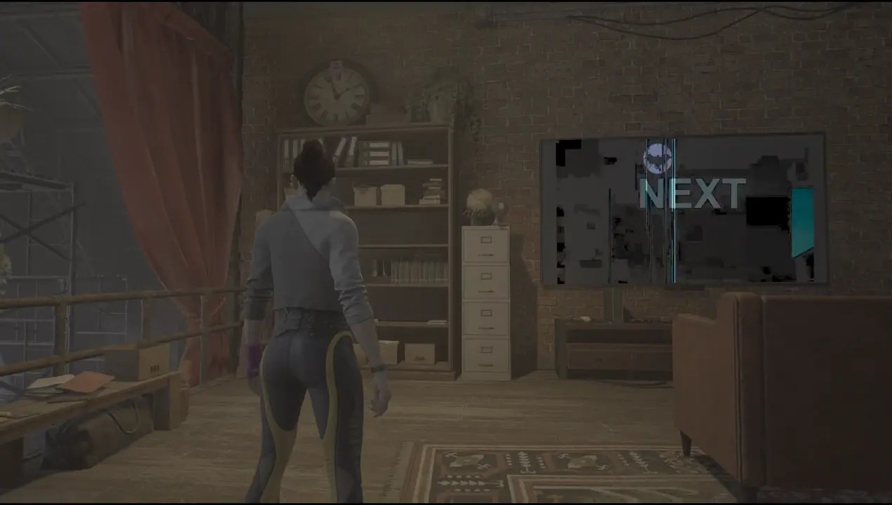 Batgirl watches porn