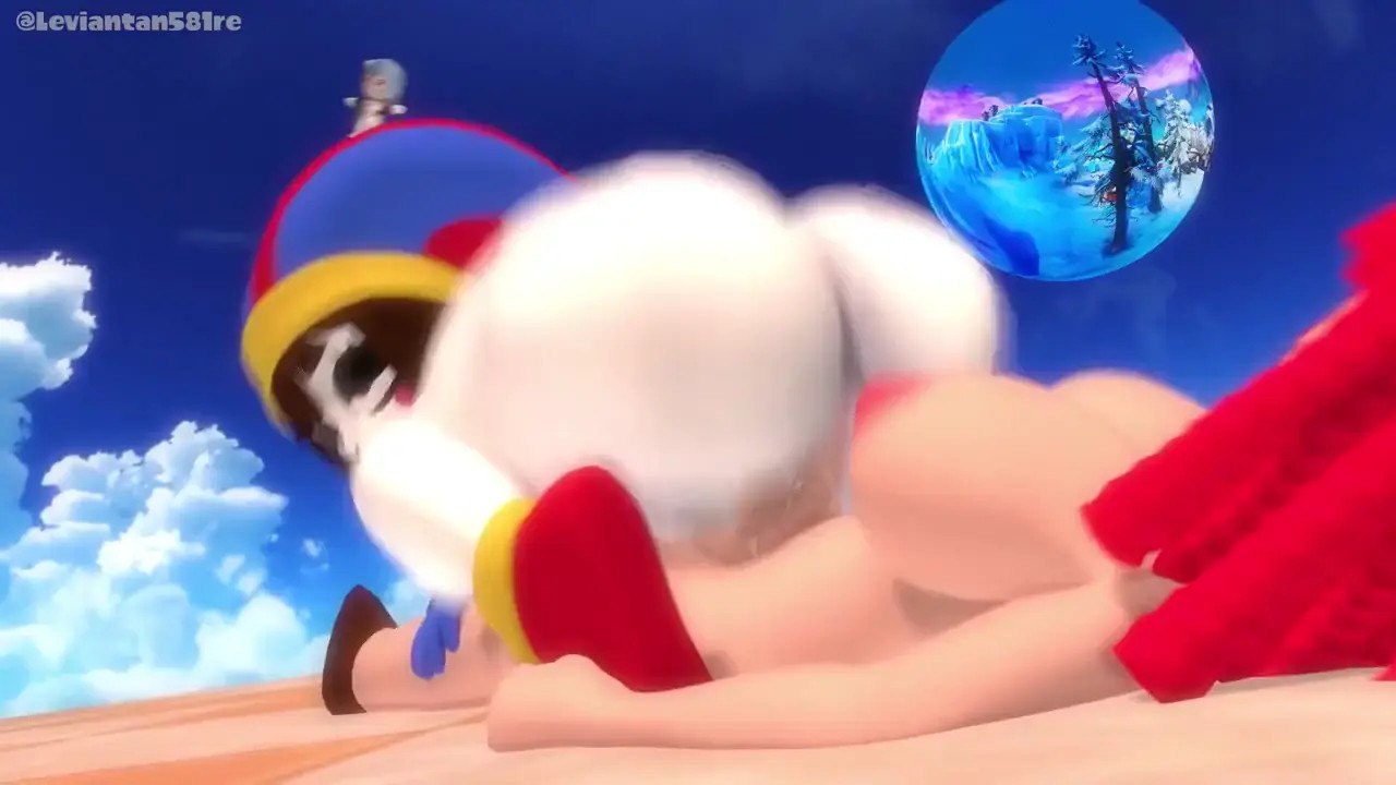 Pomi's big ass bouncing on Ragatha's penis