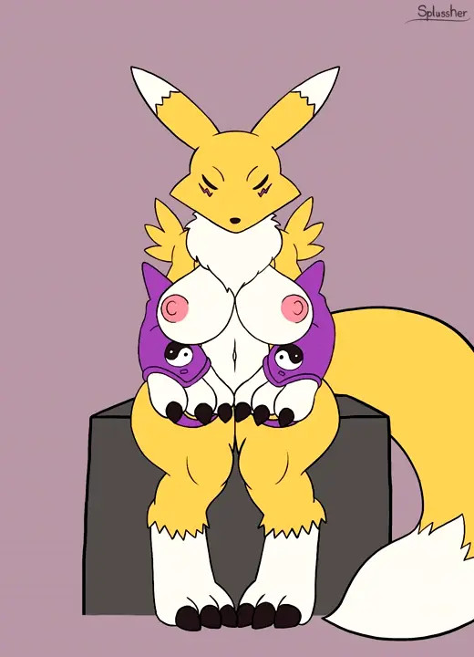 Renamon Dildo Sitting Short Animation