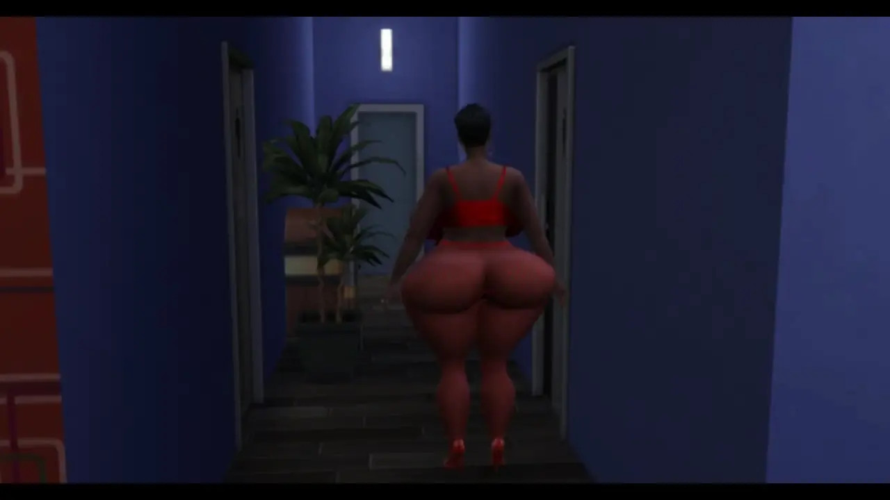 Bum Fucks Big Ass Black Wife in Alley