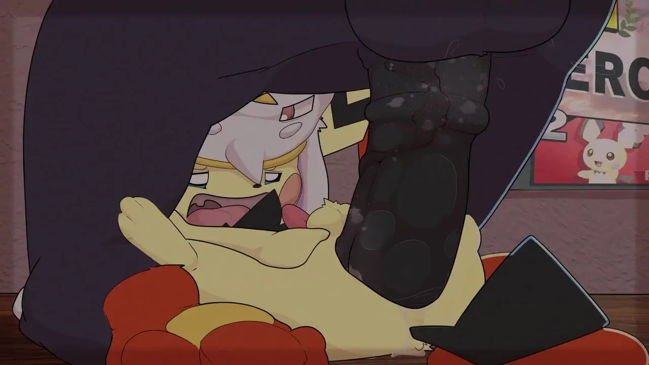 Raboot and Pichu Smash Bros