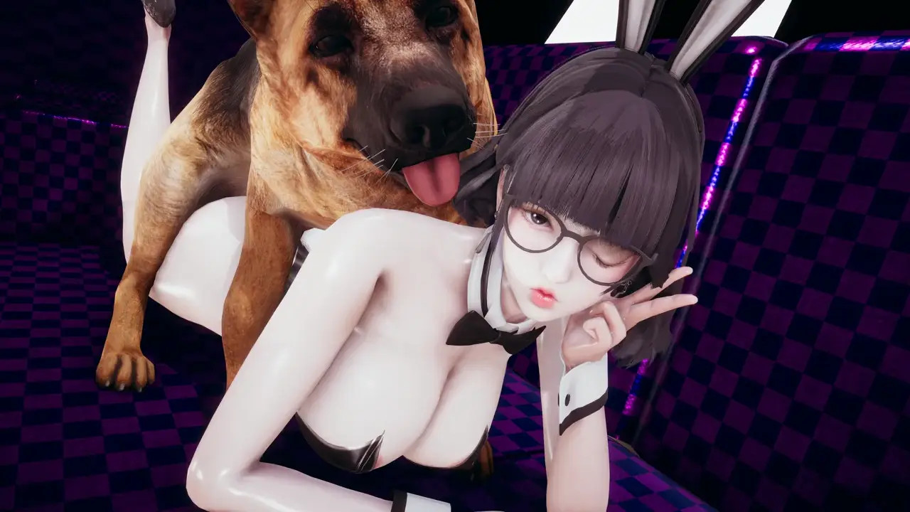 Bunny girl mating with dog
