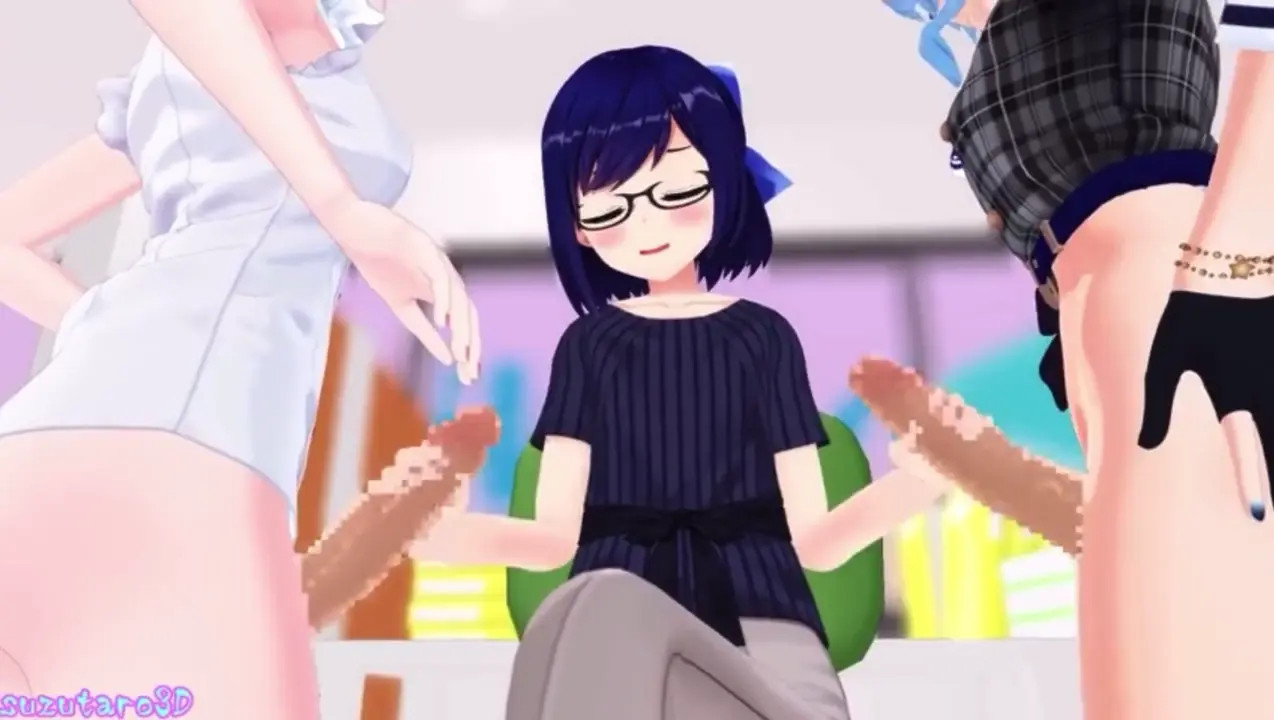 Vtuber double handjob [Suzutaro3D]
