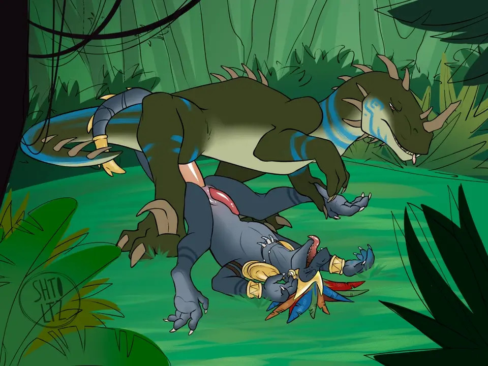 Lizardman and his mount