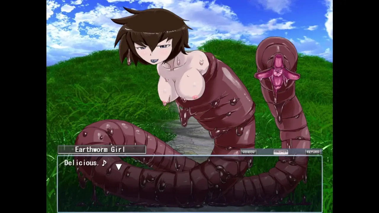 Monster Girl Quest - Earthworm Girl Scene + CGI