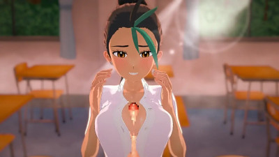 Nemona Helps You Finish With a Titjob in the Classroom - Hoshi