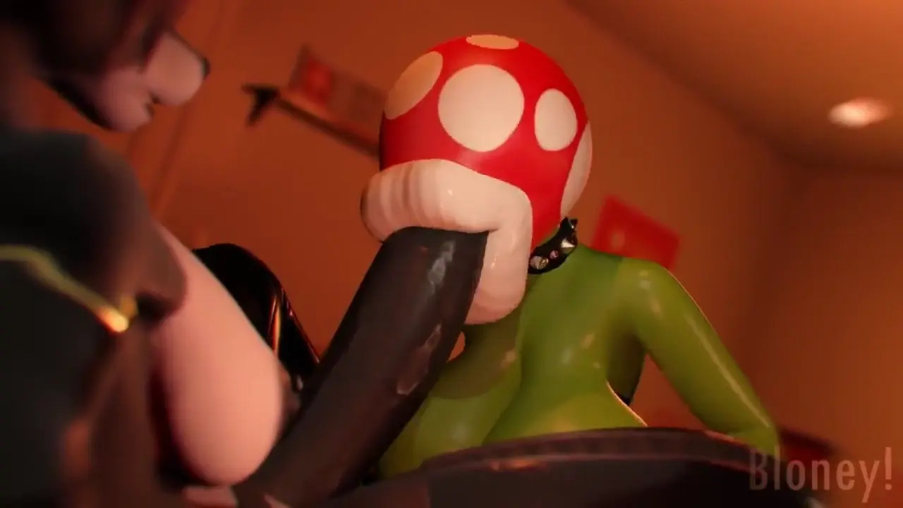 Piranha Plant sucks a Furry's dick
