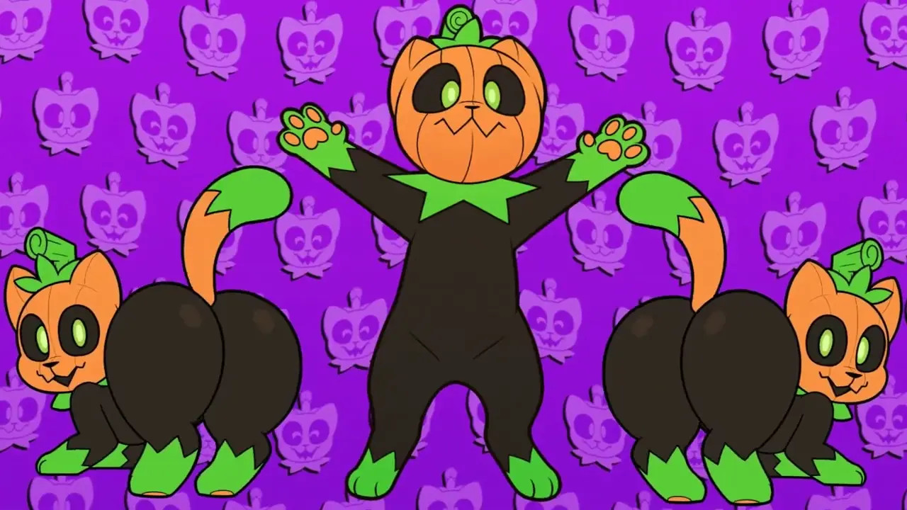 Spooky Scary Pumpkin Cats