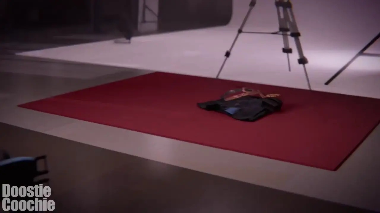 Hope stayed after the photoshoot