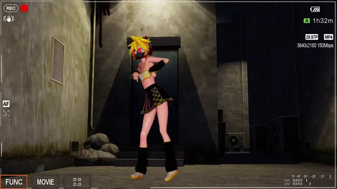 [MMD] Len - Savage [Midnight Femboy Cam Strip]