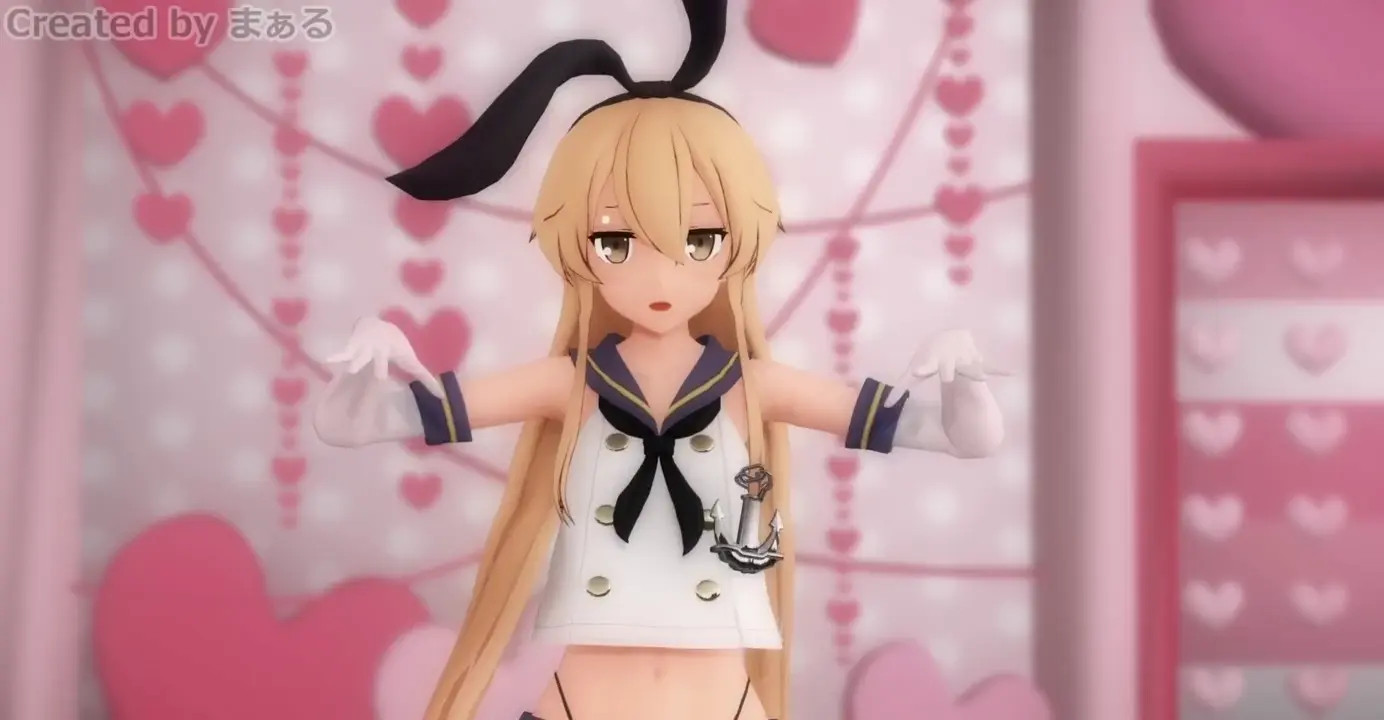 Shimakaze - Darling Dance [MMD R18] Maaru