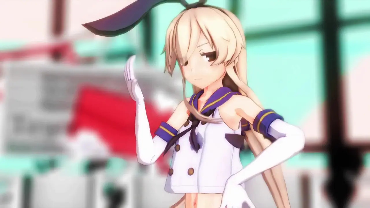 Shimakaze - Hate It! Hate It! Huge Ego! [MMD R18]