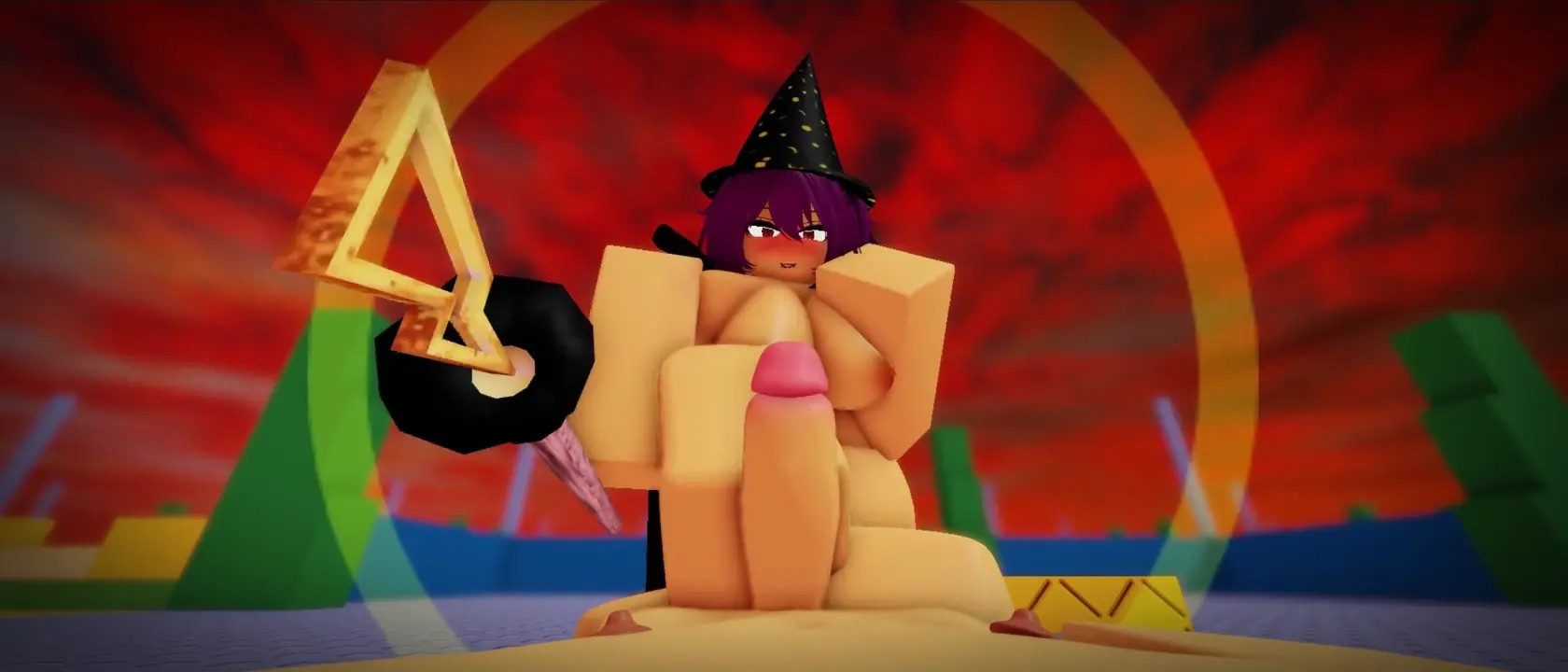 robloxian getting footjob