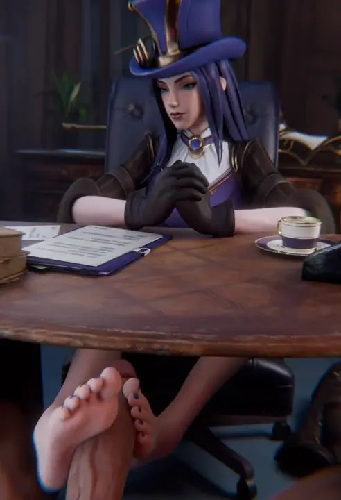 Caitlyn footjob and pounding