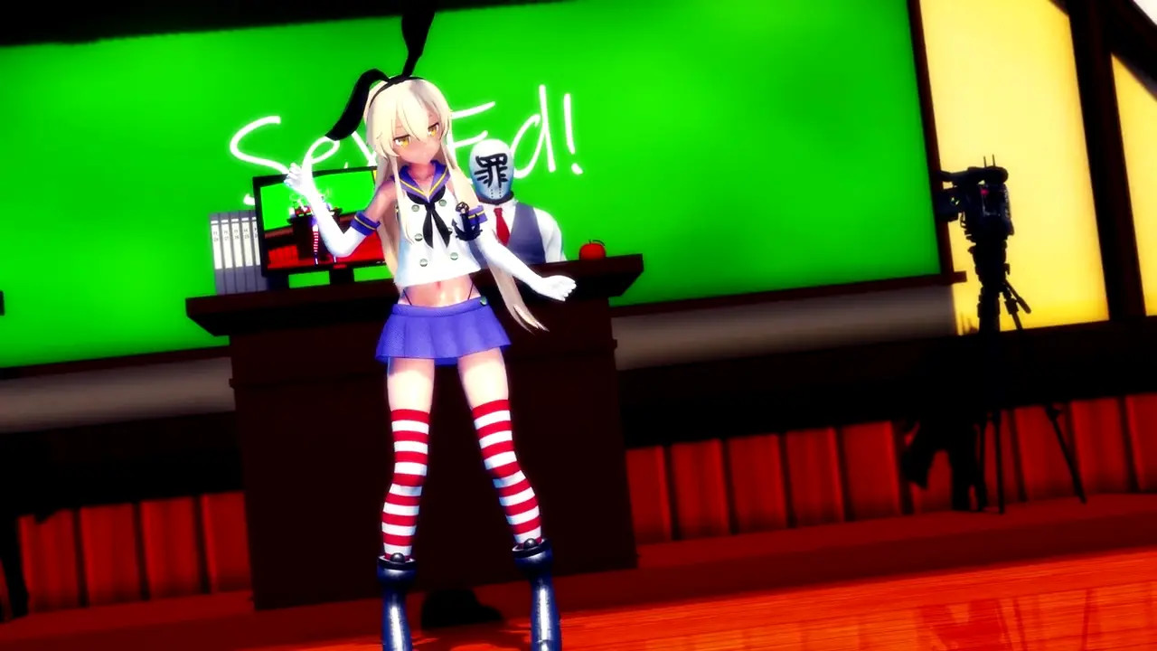Shimakaze - Crab Rave (Sex) [MMD R18] Hamselvish