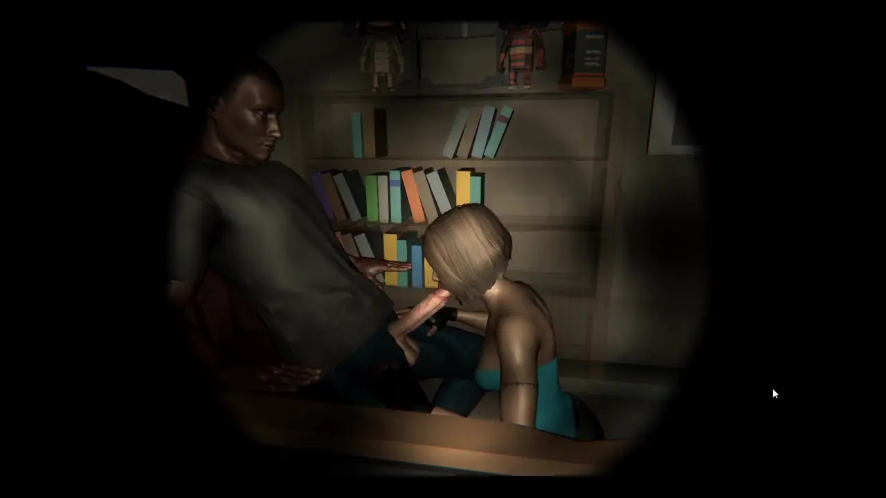 Jill handjob in boss room