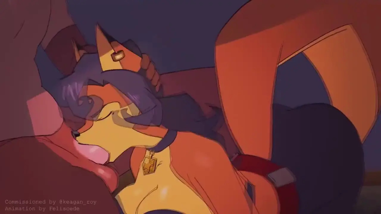 Carmelita Fox Animated Blowjob